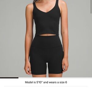 lululemon athletica Black Crop Top
